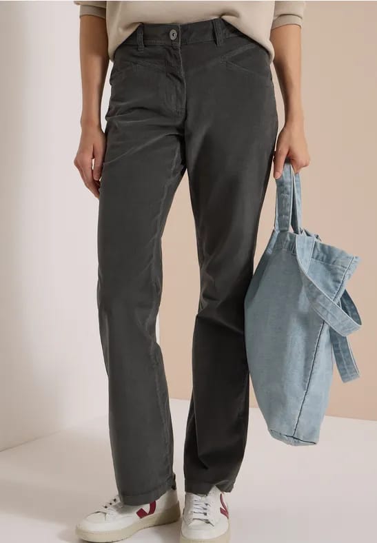 Bootcut-broek met High Waist in Slim Fit