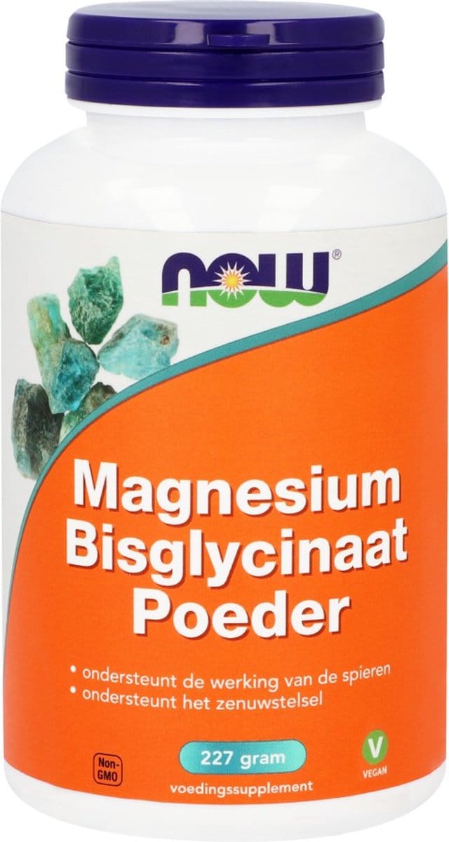 Now - Magnesium Bisglycinaat Poeder (227 gram)