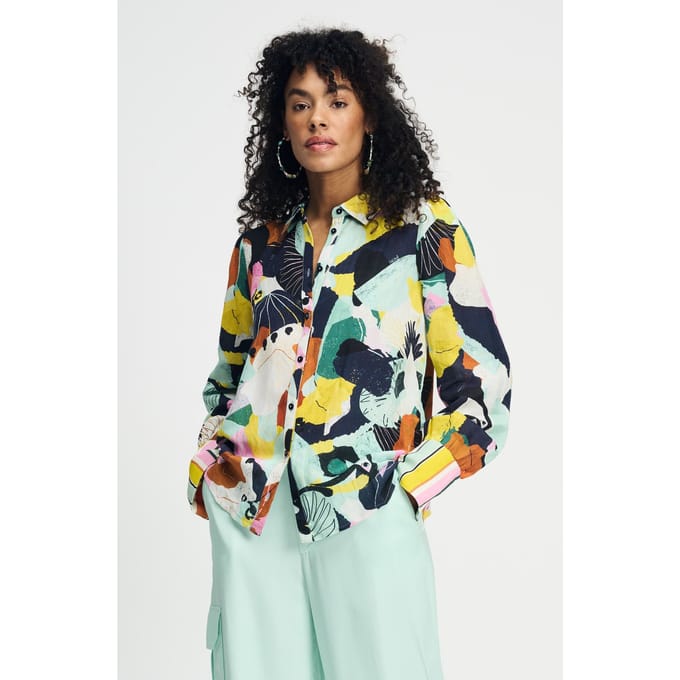 POM Amsterdam Blouse - Paradise Linen Taglia: 40 | Magliette intime Outlet | Donna | Bianco