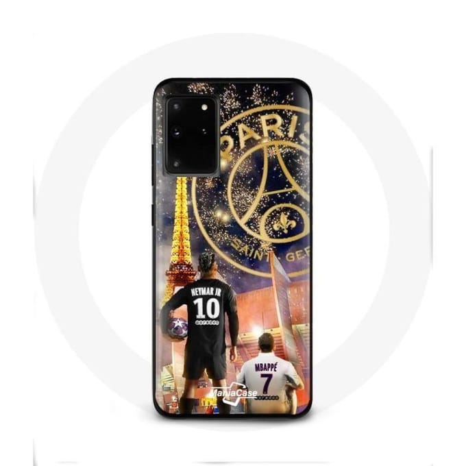Coque pour Samsung Galaxy S11 Plus PSG Neymar et Mbappé Joyeux noël