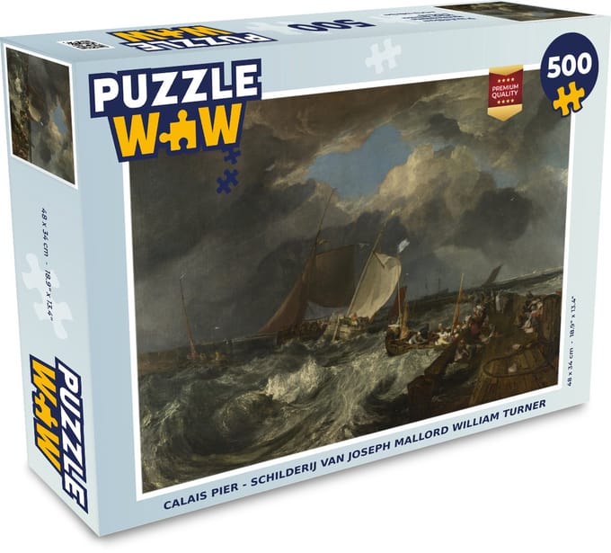 Puzzel Calais Pier - Schilderij van Joseph Mallord William Turner - Legpuzzel - Puzzel 500 stukjes