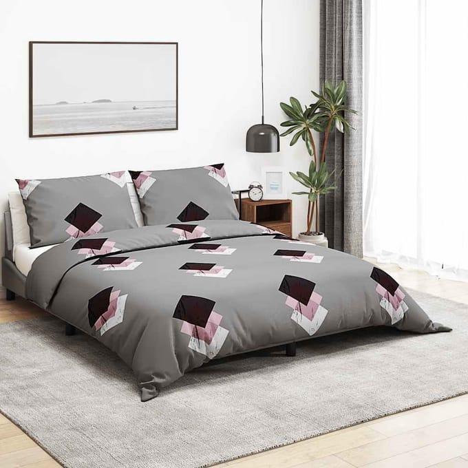 vidaXL Dekbedovertrekset 200x220 cm katoen meerkleurig