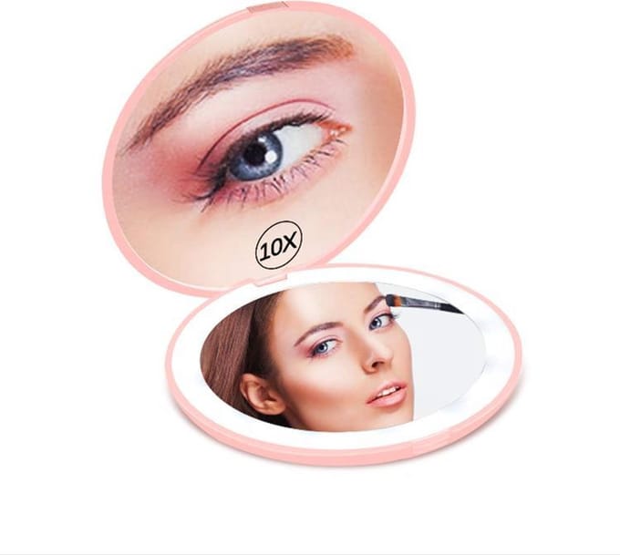 Fritzline Zakspiegel met Verlichting - 10X en 1X Vergroting