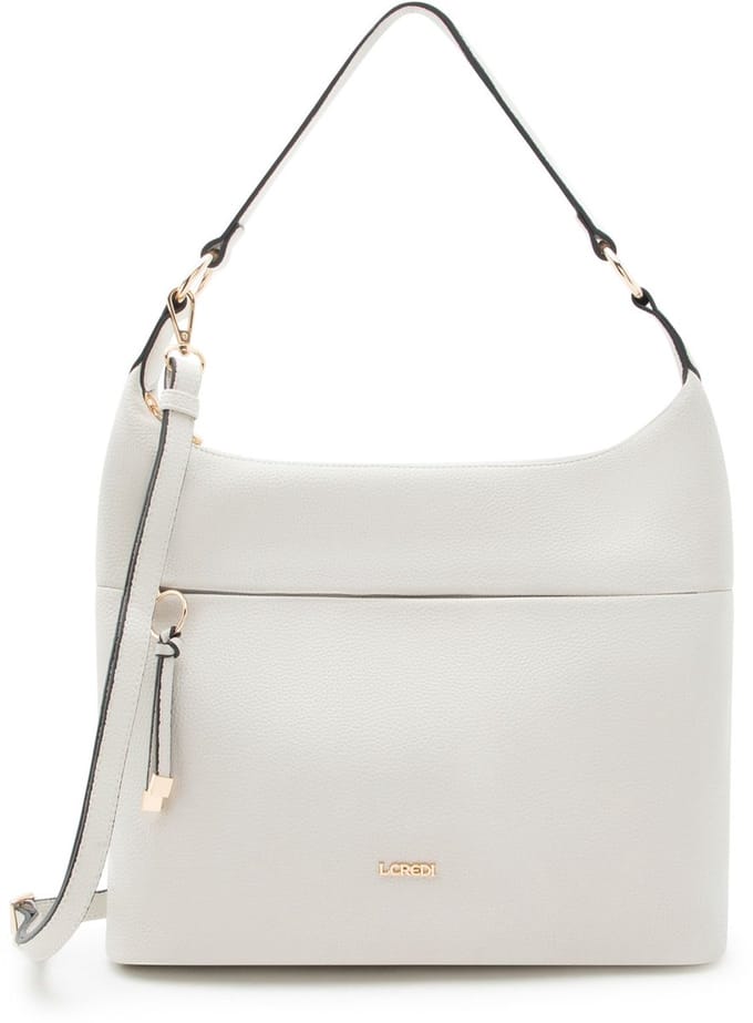 L.CREDI schoudertas Maite Hobo Bag Light Gray crème
