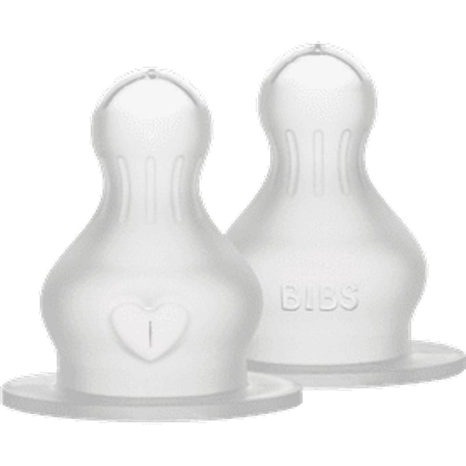 BIBS Flessenspeen - Siliconen - 4+ mnd - Snelle doorstroming - 2-pack