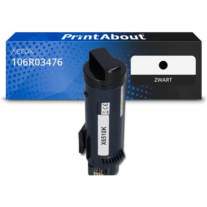 PrintAbout huismerk Toner 106R03476 Zwart Geschikt voor Xerox