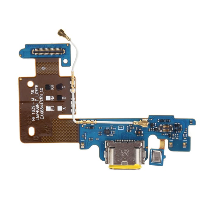 USB-oplaadpoort Dock Connector Flexkabel voor LG V40 ThinQ V400N V405TAB V405UA V409N brown