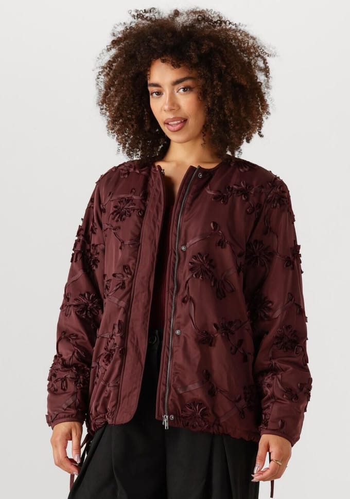 Moves Kaylie Jacket 4435 Jassen Dames - Winterjas - Bordeaux - Maat 34