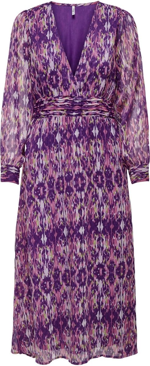 ONLY ONLVIVA LIFE L/S MIDI DRESS PTM Dames Jurk - Maat S