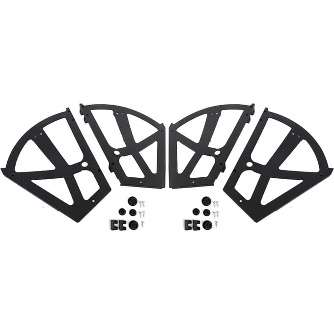4 Stuks/Set Huismeubilair Schoenen Lade Kast Scharnier Klap Plaat Frame Draairek Accessoire wit