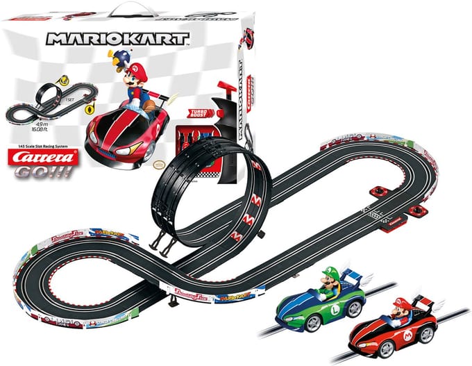 Carrera Go!!! Racebaan - GO!!! Nintendo Mario Kart Wii - Mario vs. Luigi - 4,9m