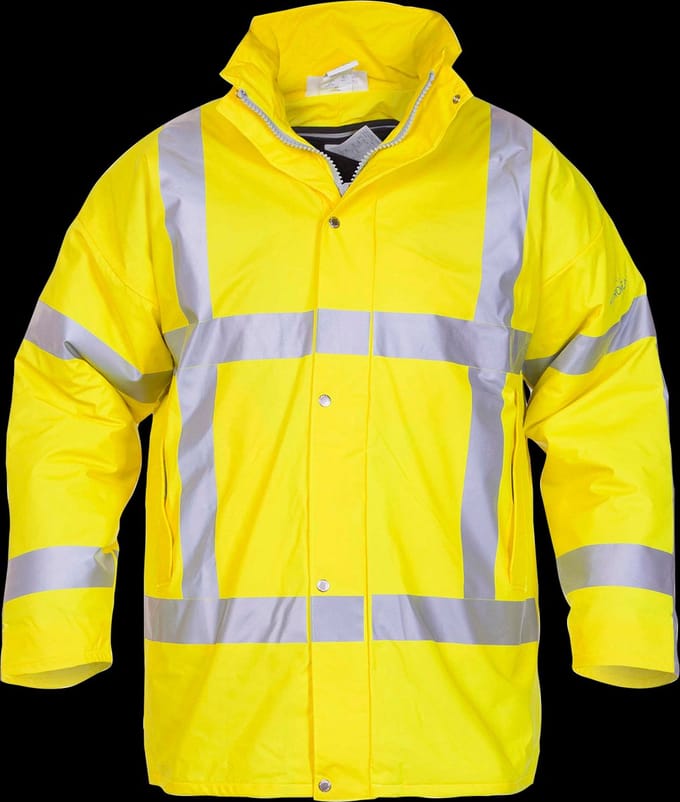 Hydrowear Hoge zichtbaarheid regenjas Neer Geel L