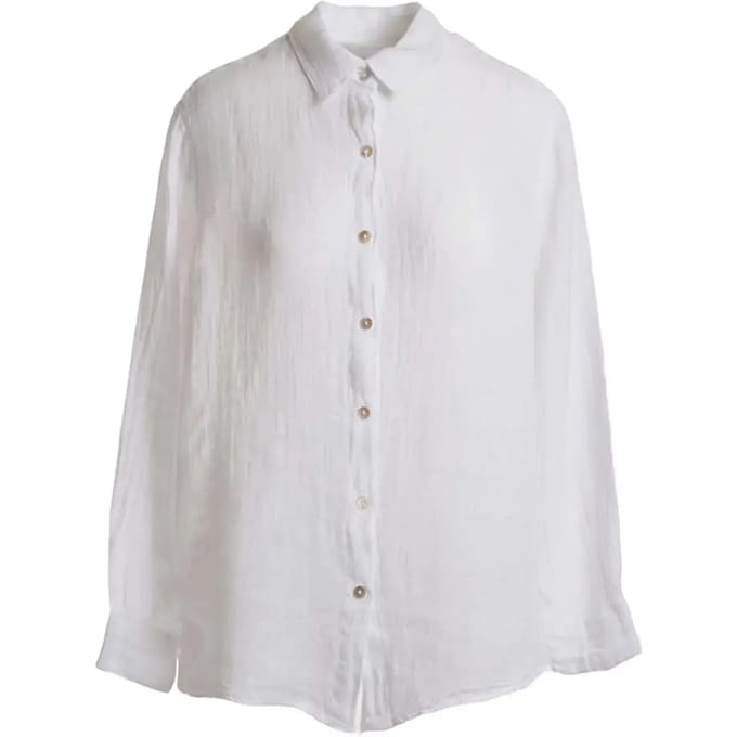 Dames lange mouw blouse in gaas Haris Cotton Essentials