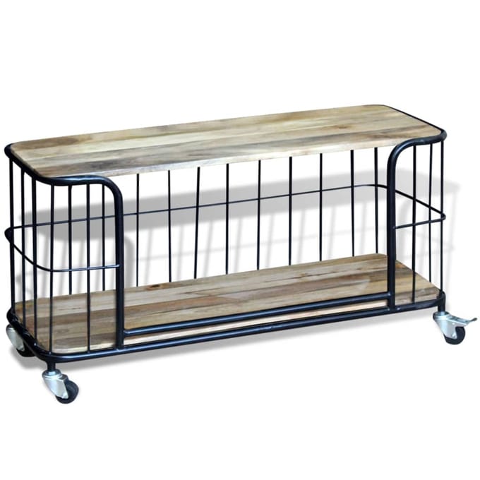 vidaXL - Tv-meubel100x40x45 - cm - massief - mangohout