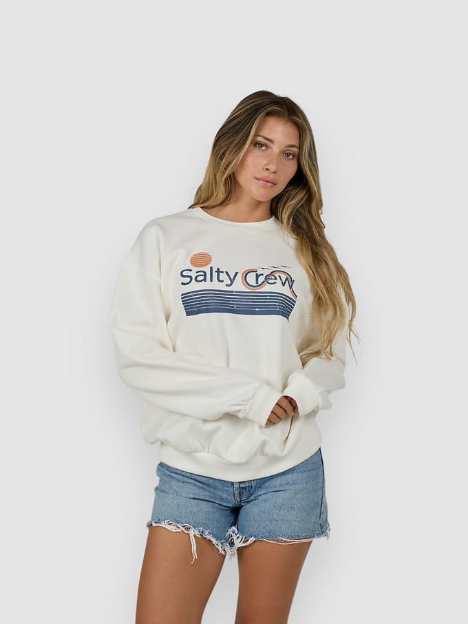 Salty Crew Sunny Side Crew Sweater wit