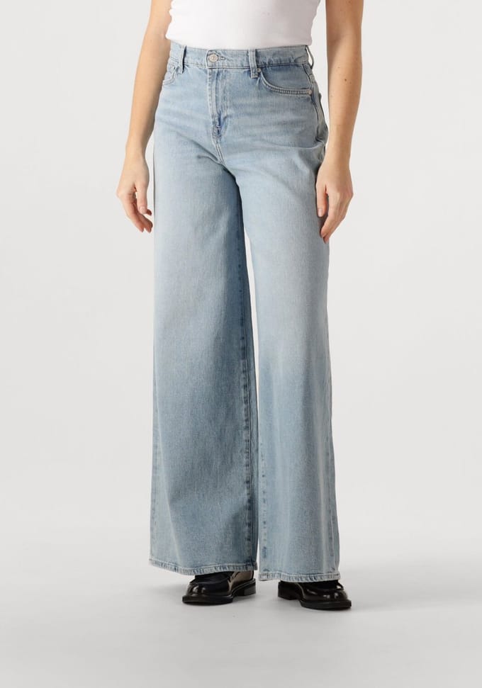 7 For All Mankind Marie Wide Leg Jeans Dames - Broek - Lichtblauw - Maat 29