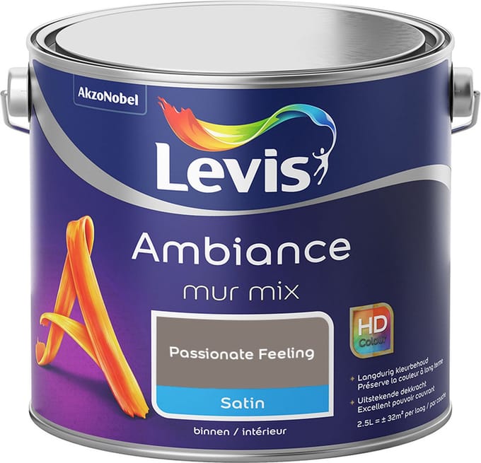 Levis - Ambiance Mur Satin Mix - Passionate Feeling - Mengverf - 2,5 L