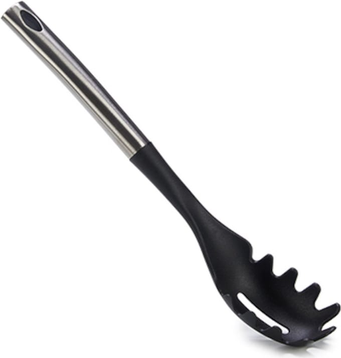 Arte Regal Spaghettilepel 34 Cm Nylon/staal Zwart/grijs