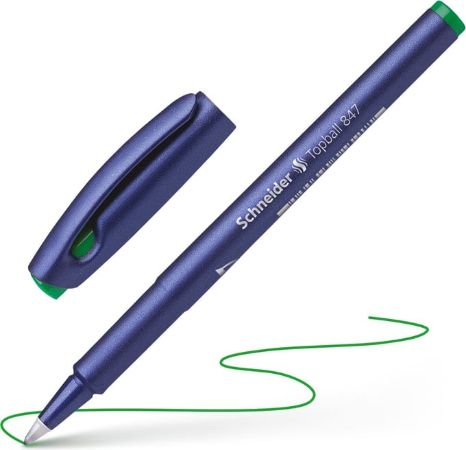Schneider rollerball - Topball 847 - lijnbreedte 0,5mm - groen - S-8474