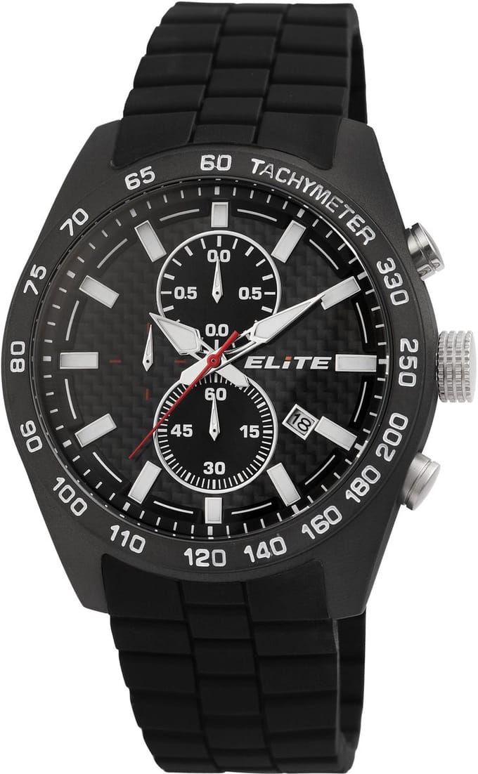 Elite Herenhorloge Silikon Datumsanzeige