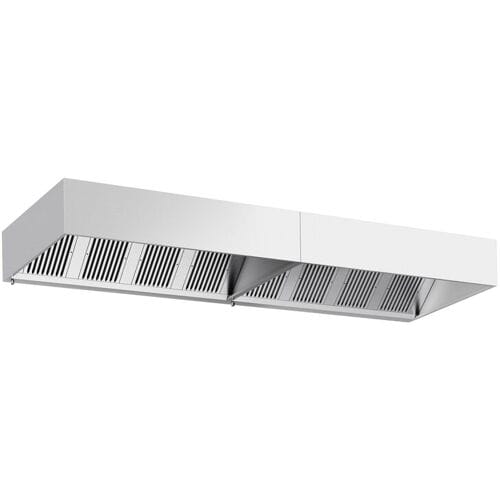 GGM Gastro Kastenhaube - 4400mm - mit Filter & Lampe Zilver