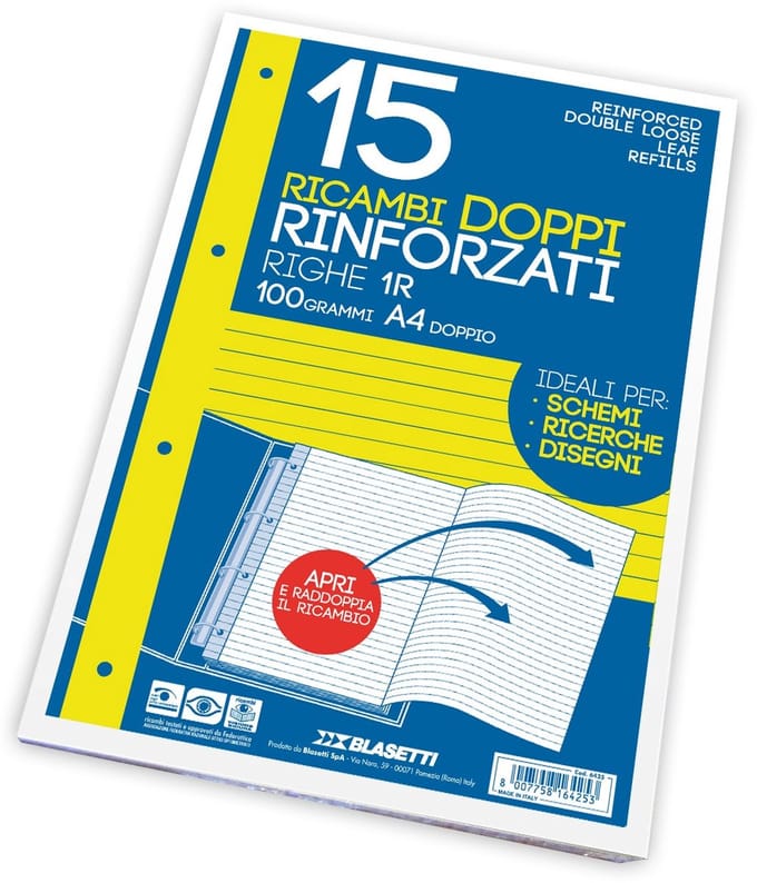Blasetti 6425 vulling kladblok 210 x 297 mm (A4) 15 vel