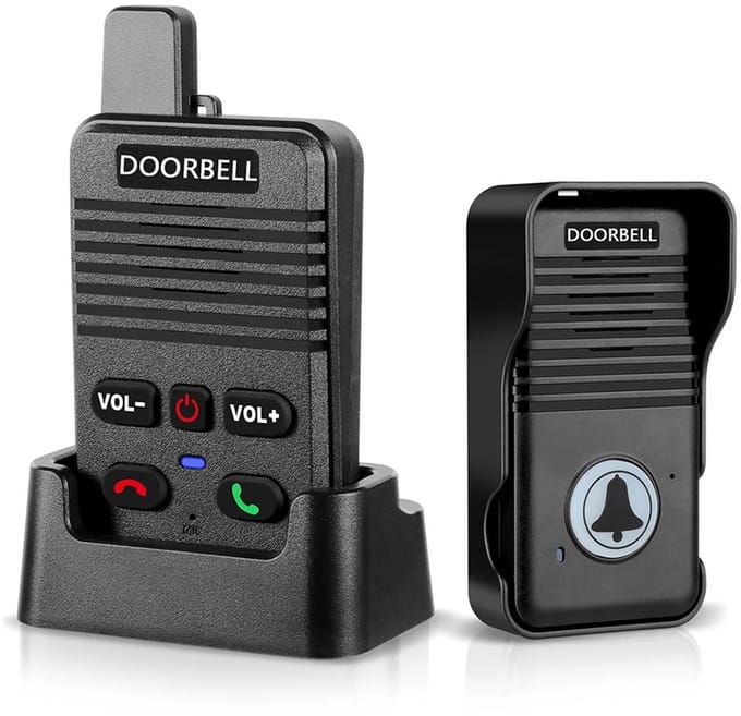 Benelux Select Intercom – Intercom Deurbel – Deurtelefoon – Draadloos – Verplaatsbaar – Binnen- & Buitenunit – Tot 500m Bereik