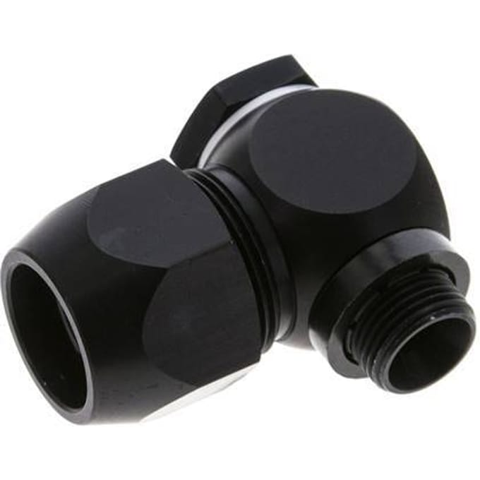 20x13mm & G3/8'' Aluminium L-Vorm Knelfitting Buitendraad 10bar Kunststof en Polyamide