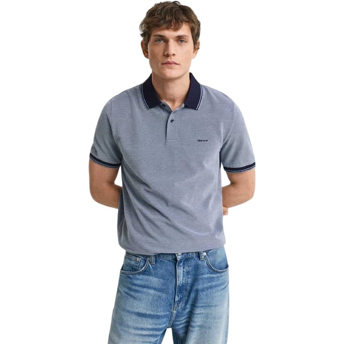 Gant Heren Oxford Regular Poloshirt (Marineblauw)