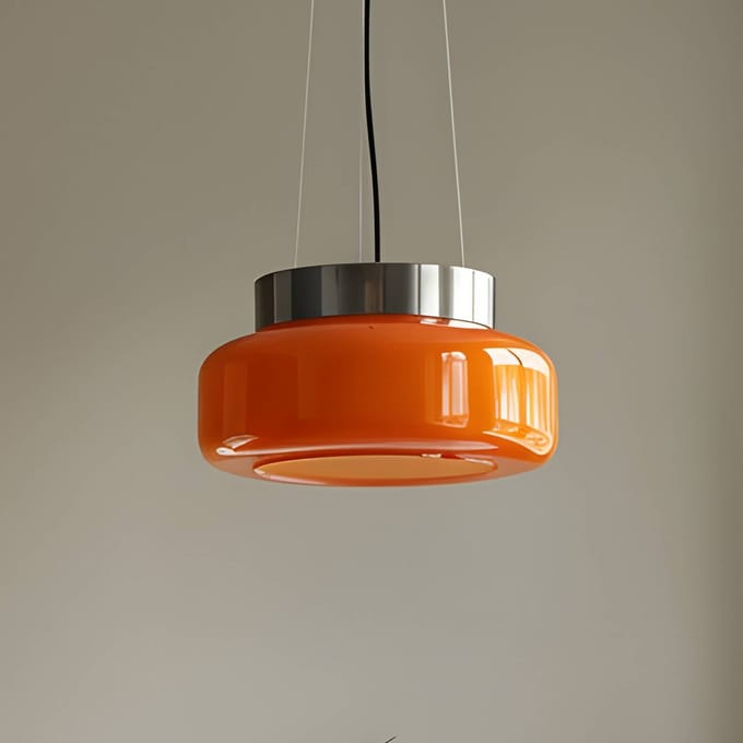 ALDEX Hanglamp BonBon, oranje, Ø 25 cm, glas