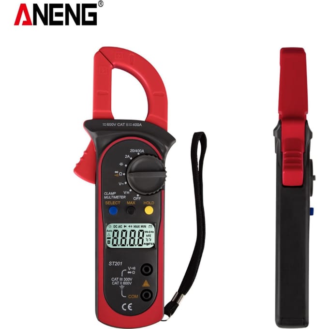 ANENG ST201 Digitale stroomtangmultimeter 4000 tellingen stroomtangampèremeters transistor