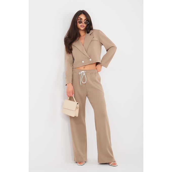 Valeria Tailored Set - Camel / One Size