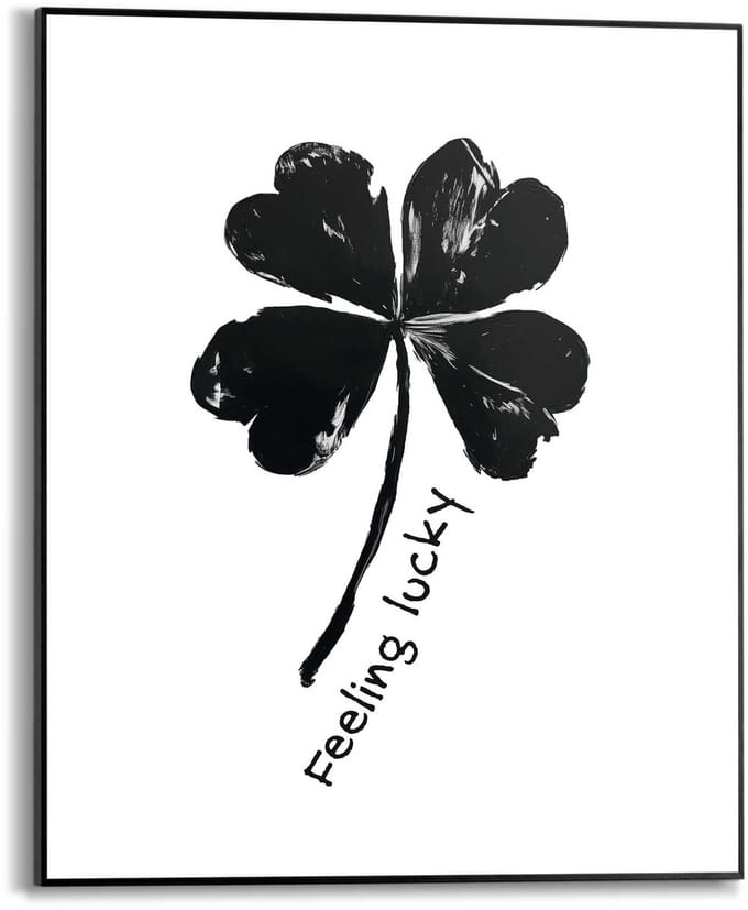 Schilderij Feeling Lucky - 50 x 40 - Hout - REINDERS