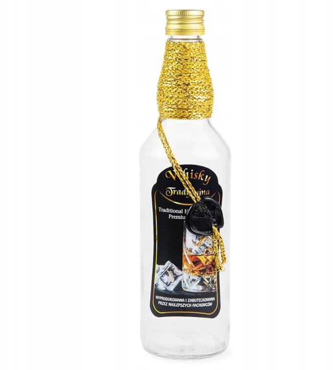Bimberek - Whiskyfles - 500ml - Decoratieve Afwerking - Traditioneel Design