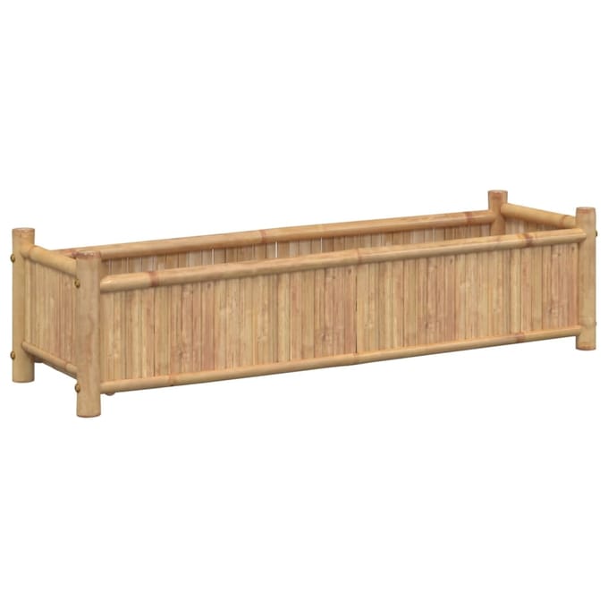 vidaXL - Plantenbak - 100x30x25 - cm - bamboe
