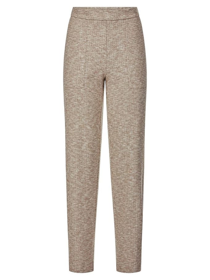 Jersey Modern Fit-broek Van Peter Hahn bruin