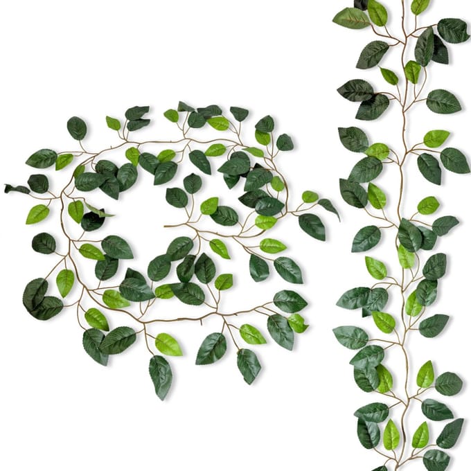 Inspiruj - Rozenblad Guirlande - 180 cm - Realistisch - Flexibele Constructie