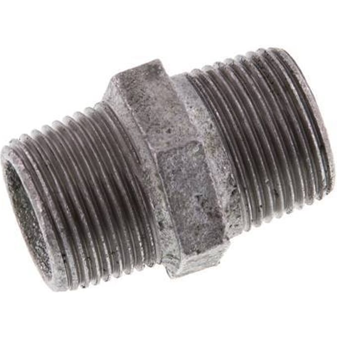 R 3/4'' Verzinkt Gietijzeren Borstnippel 25 Bar [5 Stuks]