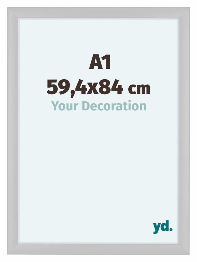 Your Decoration - Fotolijst A1 59,4x84 cm - MDF - Wit Hoogglans - Como