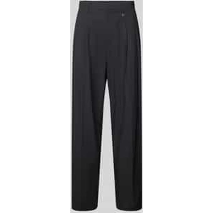 Stoffen broek met Labeldetail