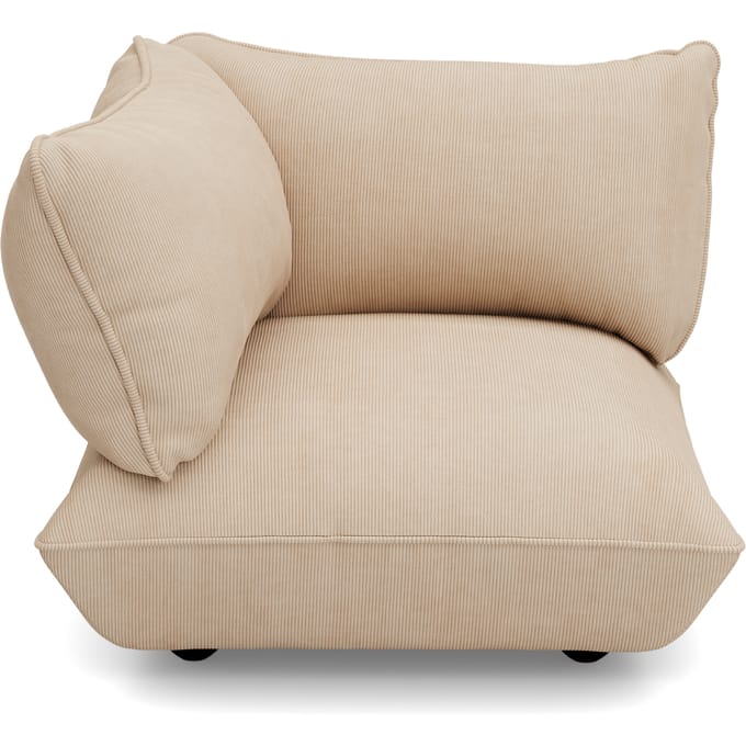 fatboy Sumo hoekbank links Koord Gerecycled - beige