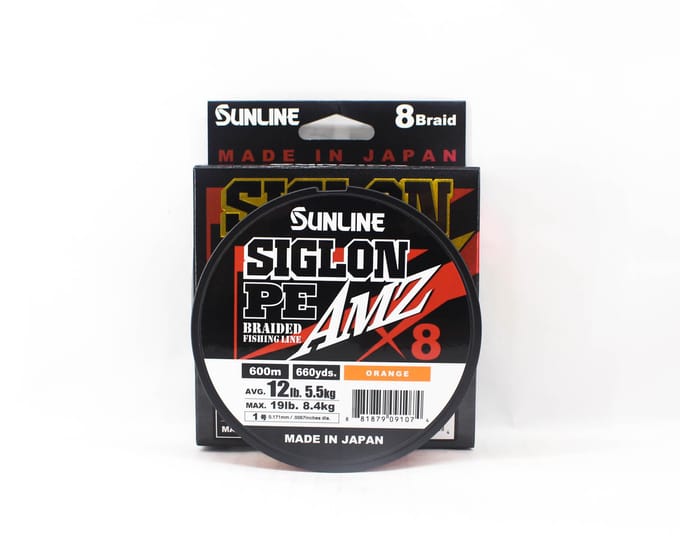Sunline PE Line X8 Siglon AMZ 600m PE 1 12LB Orange (1074) orange