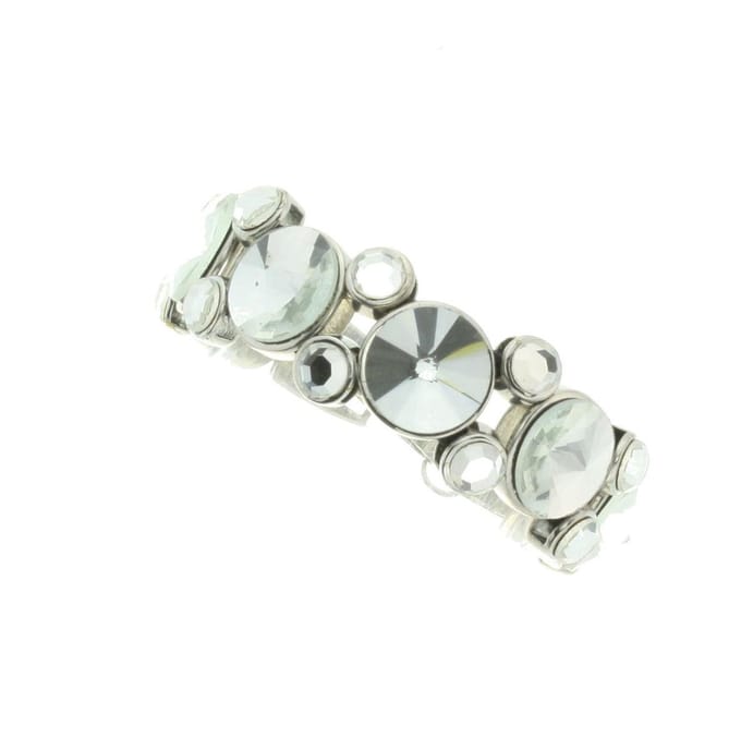 Behave - Armband - zilverkleur stenen - moderne sparkle - 15-17 cm