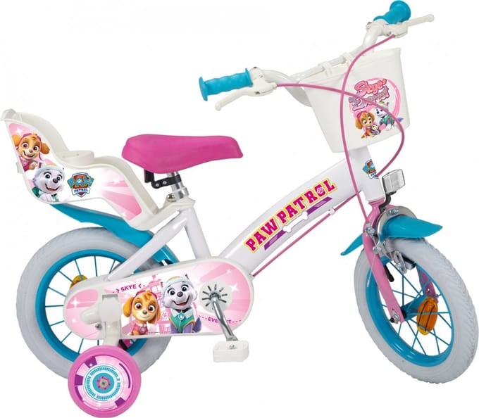 Kinderfiets 12  Paw Patrol 1281 Meisje Toimsa wit
