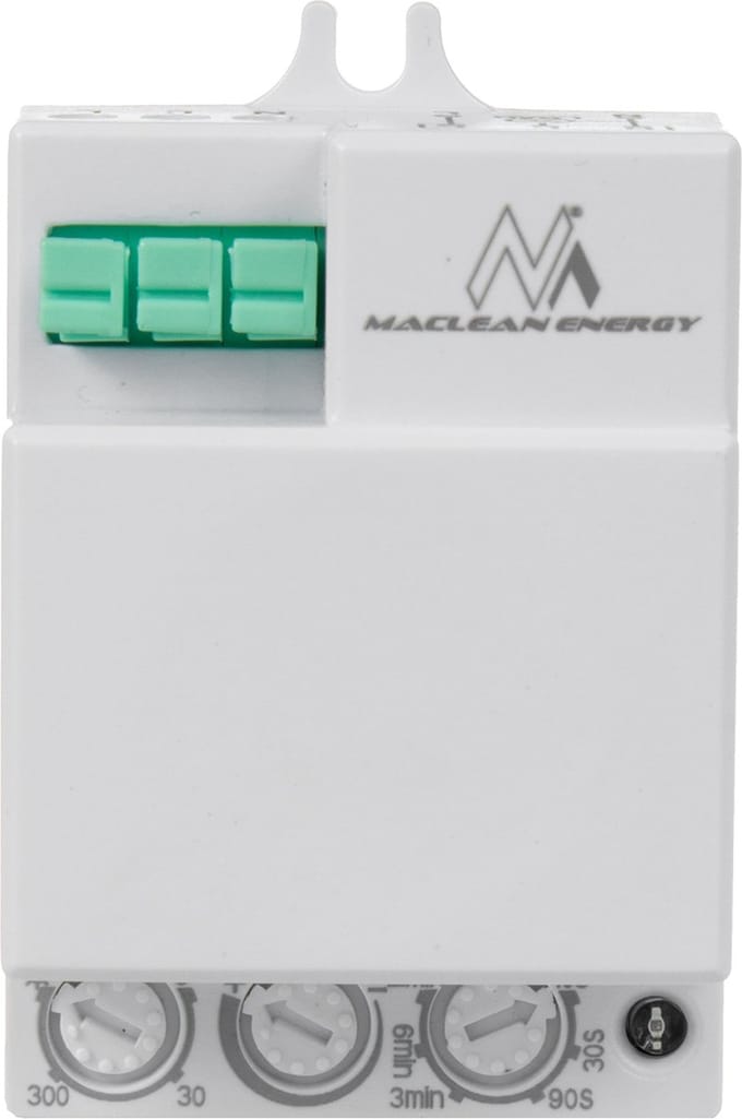Maclean - Bewegingsmelder - Microgolf bewegingsmelder - bereik 8m - max. belasting 1200W, IP20, 5.8 GHz, MCE316