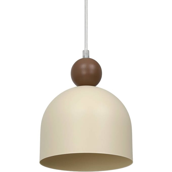 Milagro Lighting Hanglamp Timon, taupe/beige, Ø 17 cm, metaal