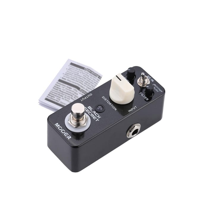 Mooer Black Secret Micro Mini Distortion effectpedaal voor elektrische gitaar True Bypass black