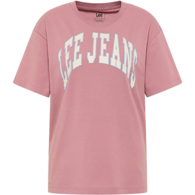 LEE - CREW NECK T-shirt DARK MAUVE - S