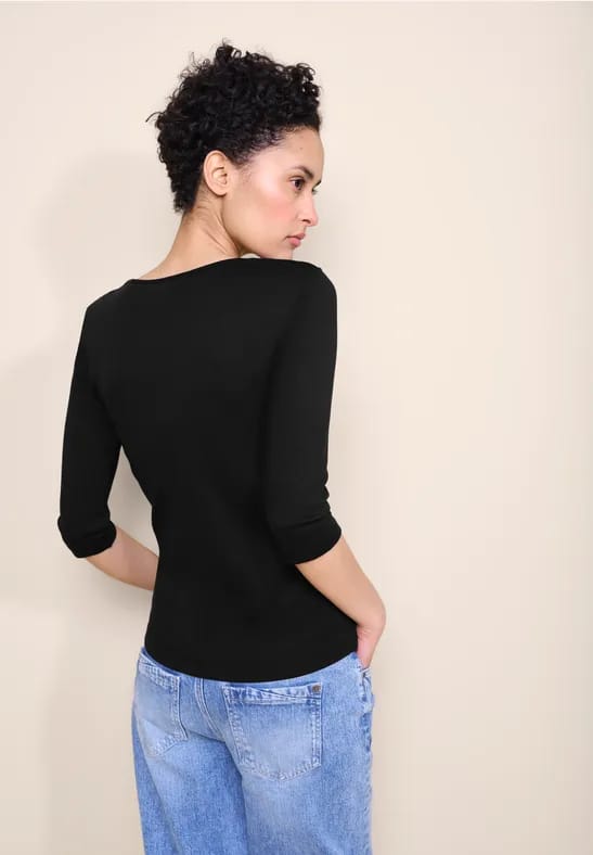 Shirt in effen kleur
