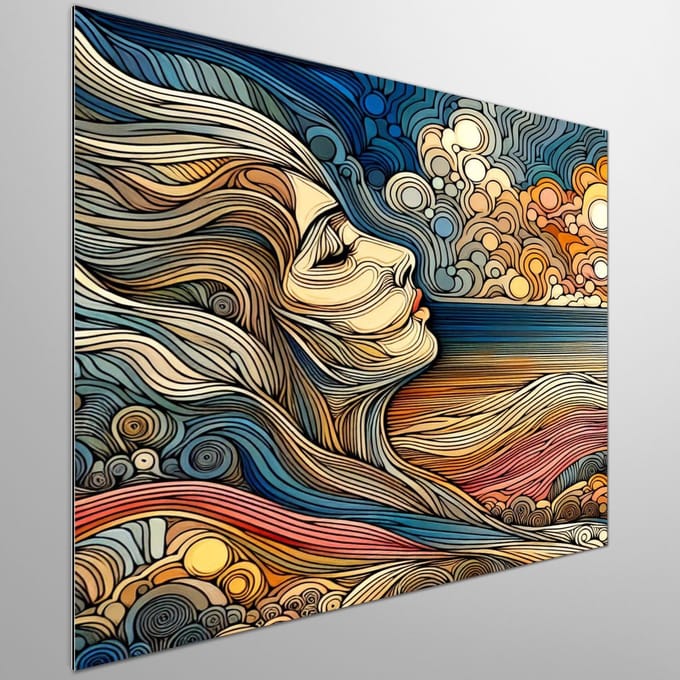 Kunstprint | Wanddecoratie | Dibond | 20 × 20 cm